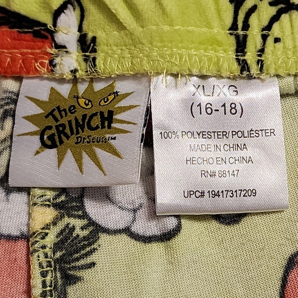 Dr. Seuss Women's The Grinch Who Stole Christmas Velour Sleep Pants - Picture 11 of 11
